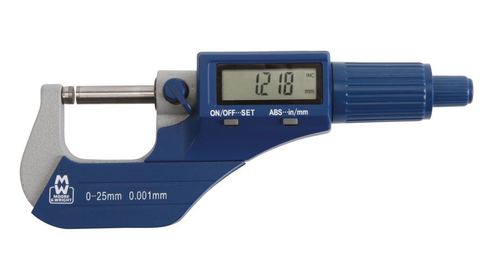 Moore & Wright 200-01DBL Digital Micrometer 0-25mm/0-1"