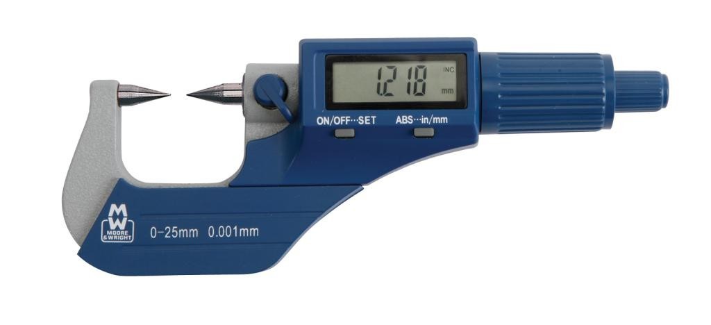 Moore & Wright 270-02DDl Digital Point Micrometer 25-50mm/1-2"