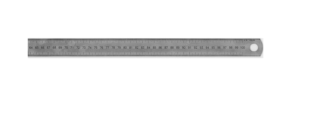 Vogel Laser Engraved Steel Rule Metric 1000mm 30 x 2mm