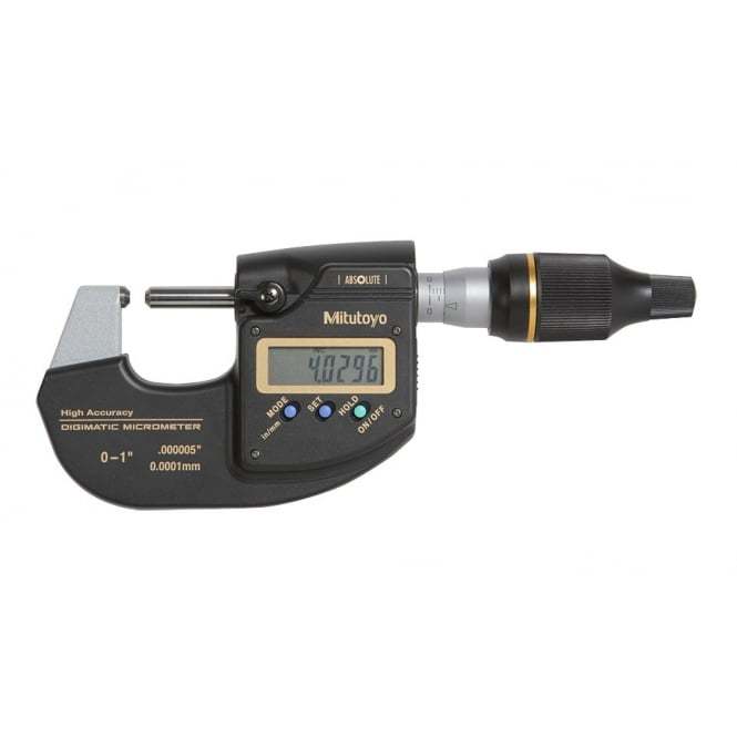 Mitutoyo 293-130 ABSOLUTE Digimatic High Accuracy MDH Micrometer 0-25mm/0-1"